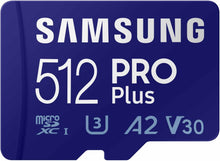 Load image into Gallery viewer, Samsung Micro SD Pro Plus (New) 180MB/s Flash Memory Card 128GB 256GB 512GB
