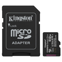 Load image into Gallery viewer, Kingston MicroSD Canvas Select Plus 150MB/s Memory Card 64GB 128GB 256GB 512GB
