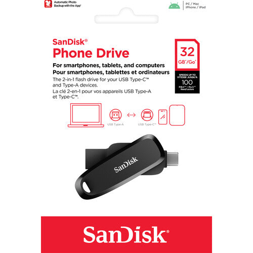 SanDisk USB Ultra Dual Drive Go Type-C (SDDDC6) USB Flash Drive 32GB 64GB 128GB 256GB 512GB