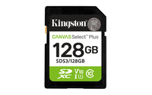 Load image into Gallery viewer, Kingston SD Canvas Select Plus 150MB/s Memory Card 64GB 128GB 256GB 512GB
