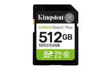 Load image into Gallery viewer, Kingston SD Canvas Select Plus 150MB/s Memory Card 64GB 128GB 256GB 512GB
