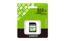 Load image into Gallery viewer, Kingston SD Canvas Select Plus 150MB/s Memory Card 64GB 128GB 256GB 512GB
