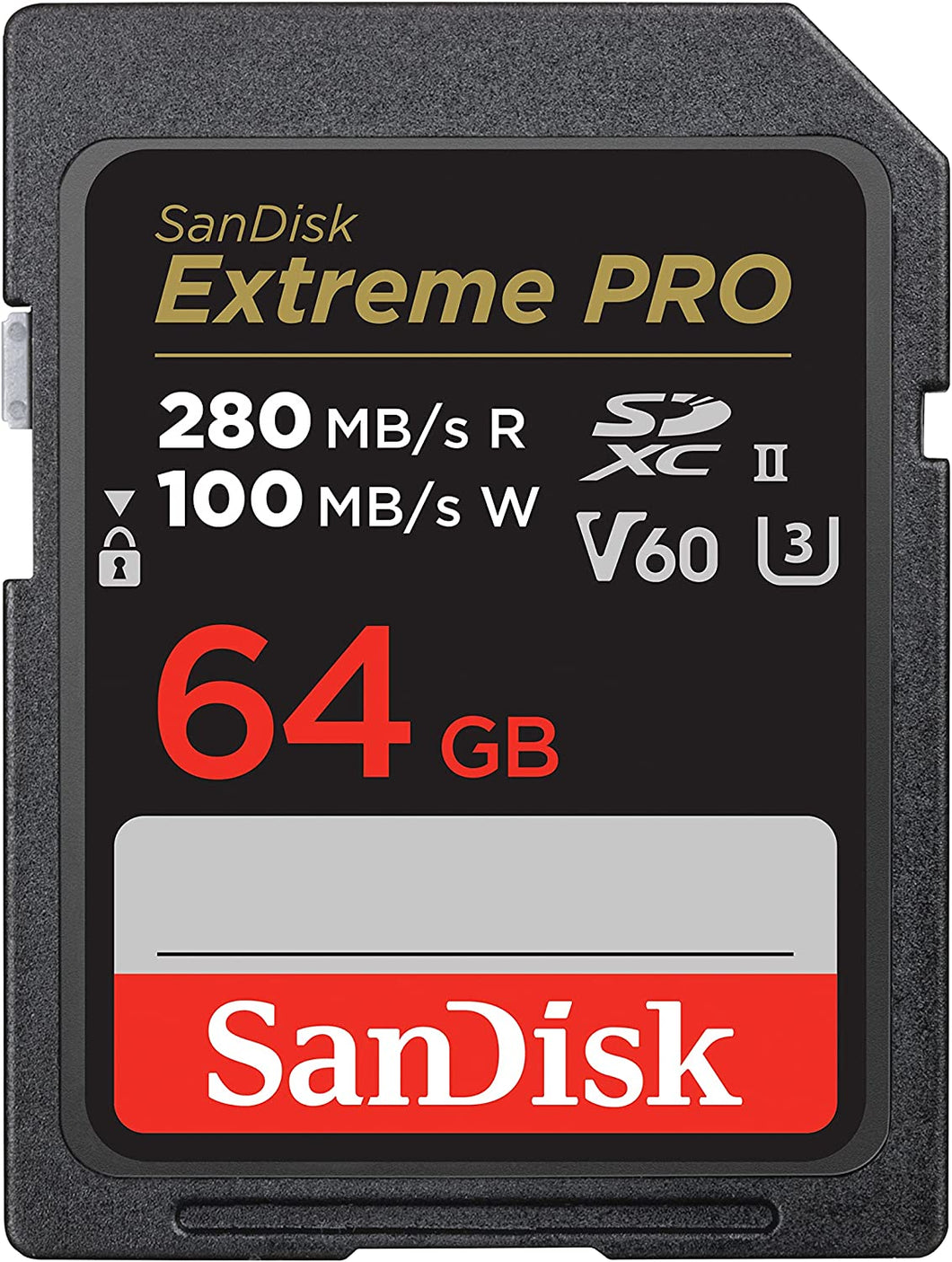 SanDisk SDXC Extreme PRO 280MB/s UHS-II Flash Memory Card 64GB 128GB 256GB 512GB 1TB