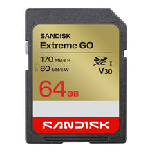 Load image into Gallery viewer, Sandisk SD Extreme GO UHS-I (SDSDXGN) Flash Memory Card 32GB 64GB 128GB 256GB 512GB
