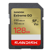 Load image into Gallery viewer, Sandisk SD Extreme GO UHS-I (SDSDXGN) Flash Memory Card 32GB 64GB 128GB 256GB 512GB
