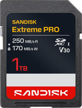 Load image into Gallery viewer, Sandisk SD Extreme Pro UHS-I (SDSDXXJ) Flash Memory Card 128GB 256GB 512GB 1TB
