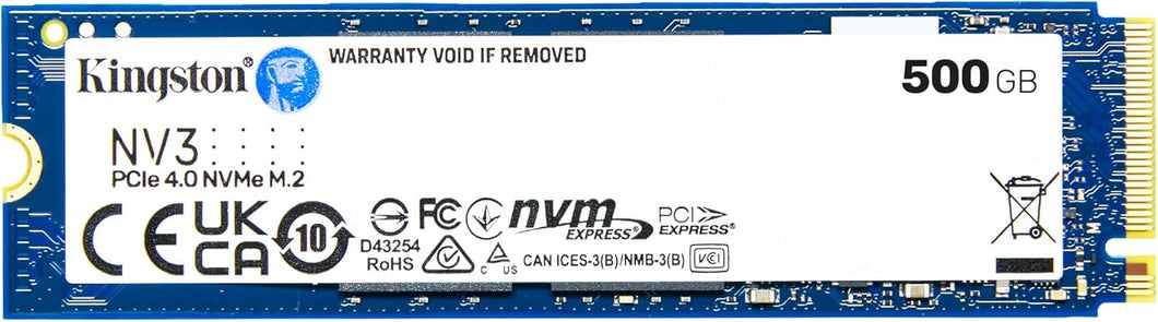 Kingston SSD NV3 PCIe 4.0 NVMe M.2 Solid State Drive 500GB 1TB 2TB