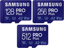 Load image into Gallery viewer, Samsung Micro SD Pro Plus (New) 180MB/s Flash Memory Card 128GB 256GB 512GB
