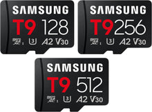 Load image into Gallery viewer, Samsung Micro SD T9 Flash Memory Card 128GB 256GB 512GB
