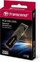 Load image into Gallery viewer, Transcend SSD 250S PCIe M.2 2280 Solid State Drive 1TB 2TB 4TB
