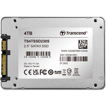 Load image into Gallery viewer, Transcend SSD 230S SATA III 6Gb/s 2.5&quot; Solid State Drive 512GB 1TB 2TB 4TB
