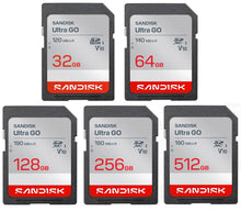Load image into Gallery viewer, SanDisk SD Ultra GO UHS-I (SDSDUGN) Flash Memory Card 32GB 64GB 128GB 256GB 512GB
