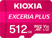 Load image into Gallery viewer, KIOXIA MicroSD EXCERIA PLUS Flash Memory Card 32GB 64GB 128GB 256GB 512GB
