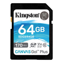 Load image into Gallery viewer, Kingston SDXC Canvas Go Plus Flash Memory Card 64GB 128GB 256GB 512GB 1TB
