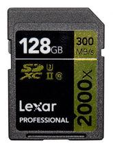 Load image into Gallery viewer, Lexar SD Professional C10 UHS-II U3 2000X 300MB/s Flash Memory Card 32GB 64GB 128GB 256GB
