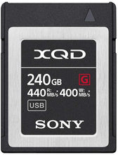 Load image into Gallery viewer, Sony XQD G Series 440MB/s Read 400MB/s Write Memory Card 64GB 120GB 240GB
