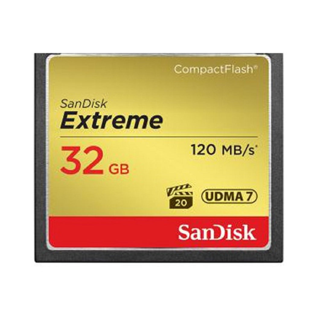 SanDisk CF Extreme 800X 120MB/s Compact Flash Card 32GB 64GB 128GB