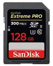 Load image into Gallery viewer, SanDisk SD Extreme PRO UHS-II 300MB/s SDHC &amp; SDXC card 32GB 64GB 128GB 256GB 512GB
