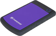Load image into Gallery viewer, Transcend HDD StoreJet 25H3 Purple External Portable Hard Drive 1TB 2TB 4TB
